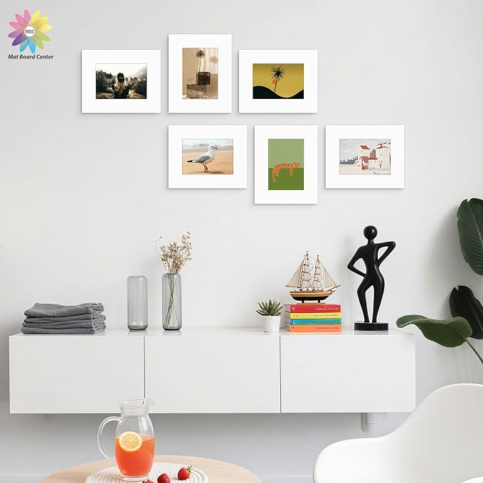 Mat Board Center, 8x10 for 5x7 White Mats - Image 9