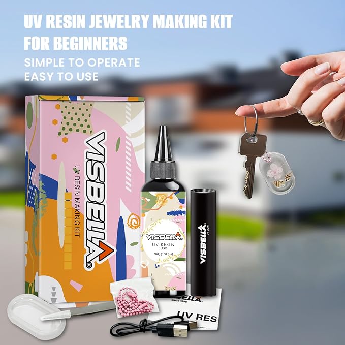 Visbella UV Resin Making Kit, Fast Curing Hard Type Clear Resin - Image 2