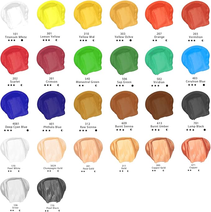 Artecho Professional Acrylic Paint, Art Craft Paints - Image 3