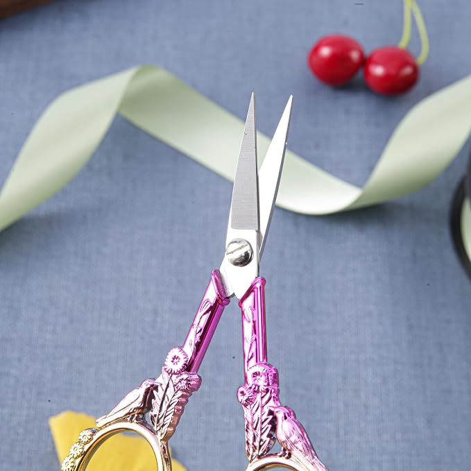 Small Embroidery Scissors with Cover -Cute and Comfortable Gradient handles - Image 6