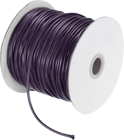 MECCANIXITY Waxed Cord 2.5mm Waxed Polyester Cord 87 Yard Wax String by MECCANIXITY