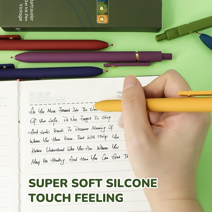 Gel Pens, 0.5mm Fine Point Smooth Writing Pens, High-End Series Retractable Pens - Image 4
