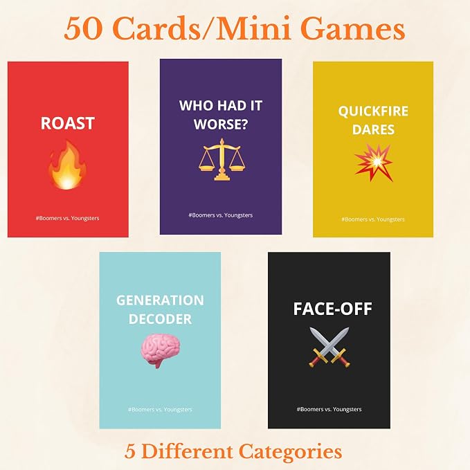 SHIMANY Over The Hill Hilarious Party Card Game - Image 4