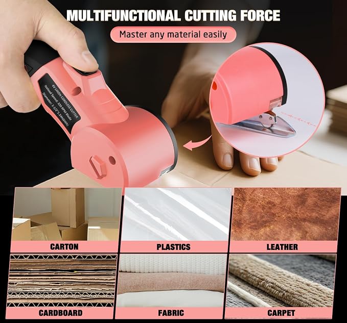 Cordless Electric Scissors: 4V Rechargeable Cardboard Cutter, 3 Blades - Image 5