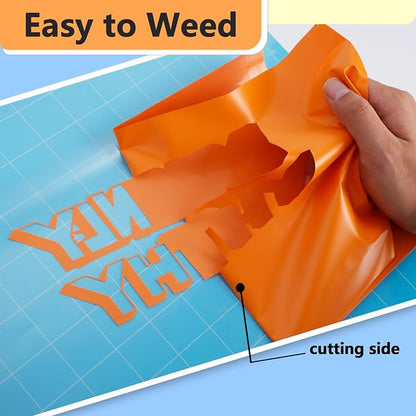 RENLITONG Matte Orange Iron on Vinyl Roll - Image 4