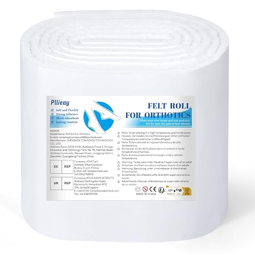Pllieay Thickened Adhesive Felt Padding, 1/3" Thick 6" x 2.5yd Quality Rayon by Pllieay