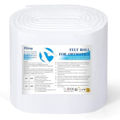Pllieay Thickened Adhesive Felt Padding, 1/3" Thick 6" x 2.5yd Quality Rayon by Pllieay
