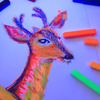 Artecho 48pcs Soft Pastels, 46 Colors Including 4 Fluorescent Colors, Extra - Image 7