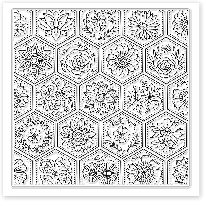 CHGCRAFT Flowers Boom Silicone Texture Stamp Clay Modeling Pattern Pad Texture - Image 8