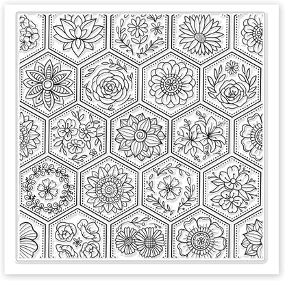 CHGCRAFT Flowers Boom Silicone Texture Stamp Clay Modeling Pattern Pad Texture - Image 8