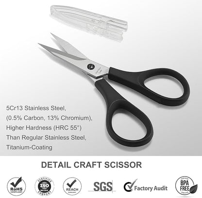PAFASON Small Stainless Steel Precise Thread Yarn Fabric Detail Paper Cutting - Image 2