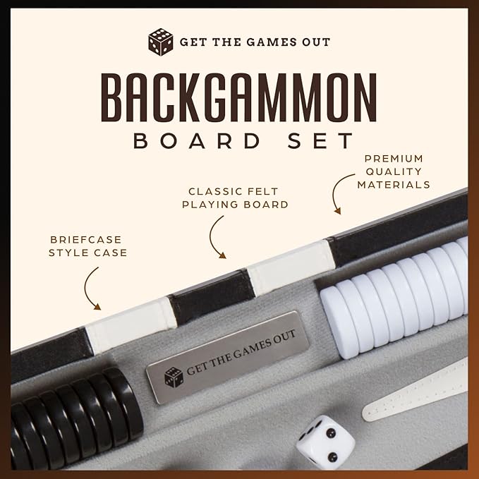 Get The Games Out Top Backgammon Set - Image 2
