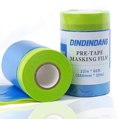 Pre-Taped Masking Film for Painting by SmarterToolsFasterWork