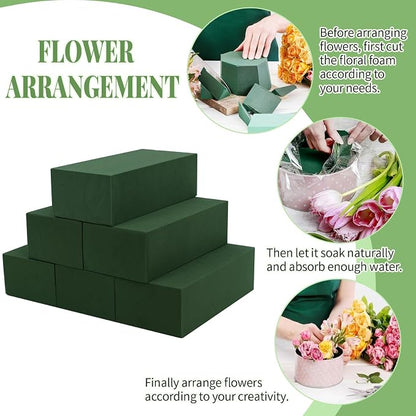 Aktor 6 Pcs Floral Foam Blocks for Fresh & Artificial Flower Arrangement - Image 5