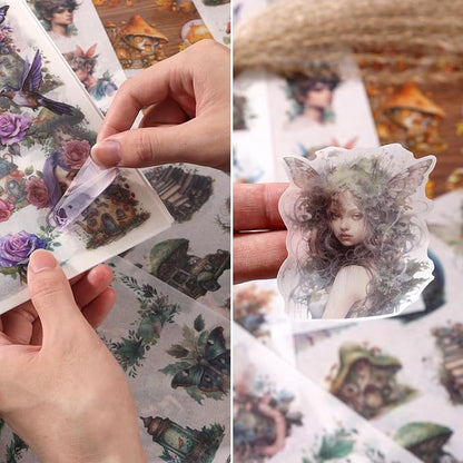 Scrapbook Fantasy Stickers 20 Sheets 240 Pre-Cut Washi Stickers - Image 5