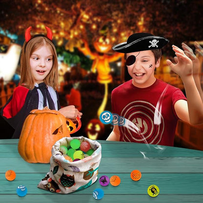 72 Glow in The Dark Bouncing Balls, Halloween Party Favors Supplies, 8 - Image 6