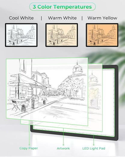 Rechargeable A2 Extra Large Diamond Art Light Board, Bawaslom Light Pad - Image 5