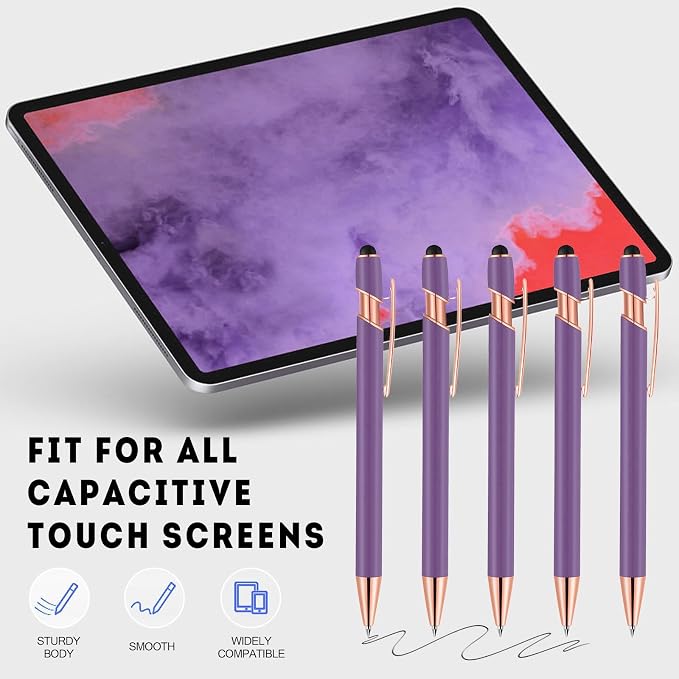 12 PCS 2 in 1 Stylus Ballpoint Pen - Image 4