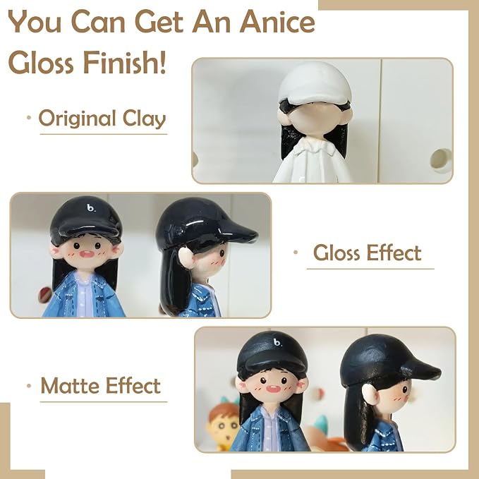 Air Dry Clay Glaze & Varnish 2-Pack - 100ml Each - Image 2