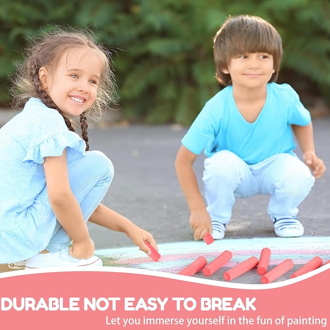Fulmoon 40 Pcs Jumbo Sidewalk Chalk - Image 3