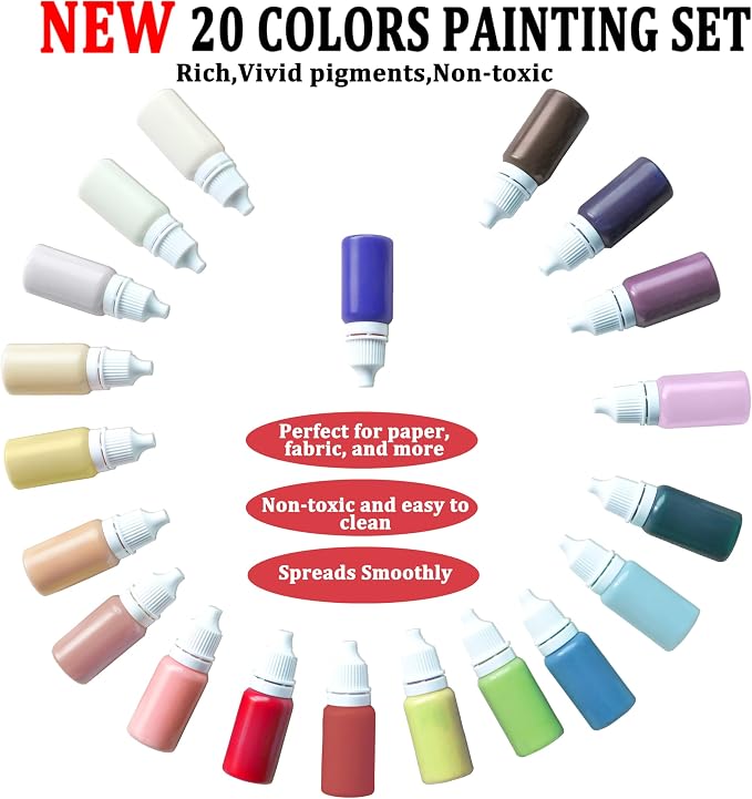 27PCS Water Marbling Painting Kit, Christmas Water Paint - Image 5