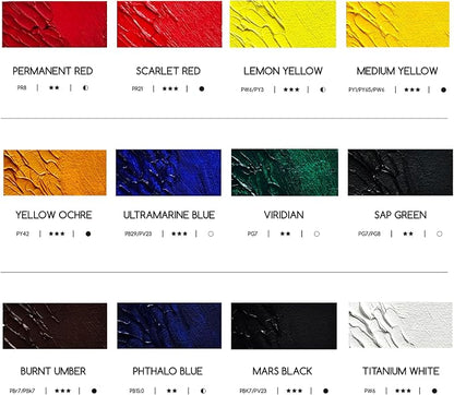 MEEDEN Artist Oil Paint Set - Image 2