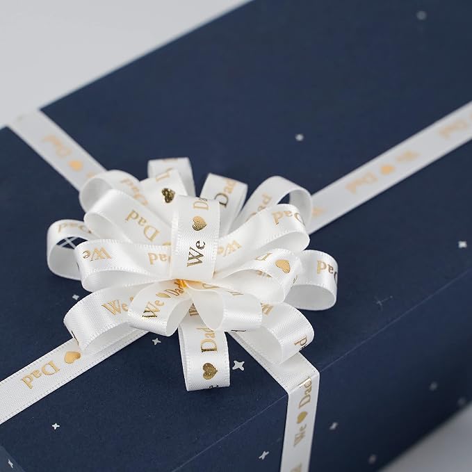 MEEDEE Happy Father's Day Ribbon Fathers Day Decorations Gift Box Wrapping - Image 6