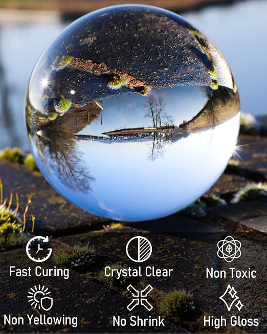 Nicpro UV Resin Kit 2000g, Large Crystal Clear UV Cure Epoxy Resin Supplies - Image 2