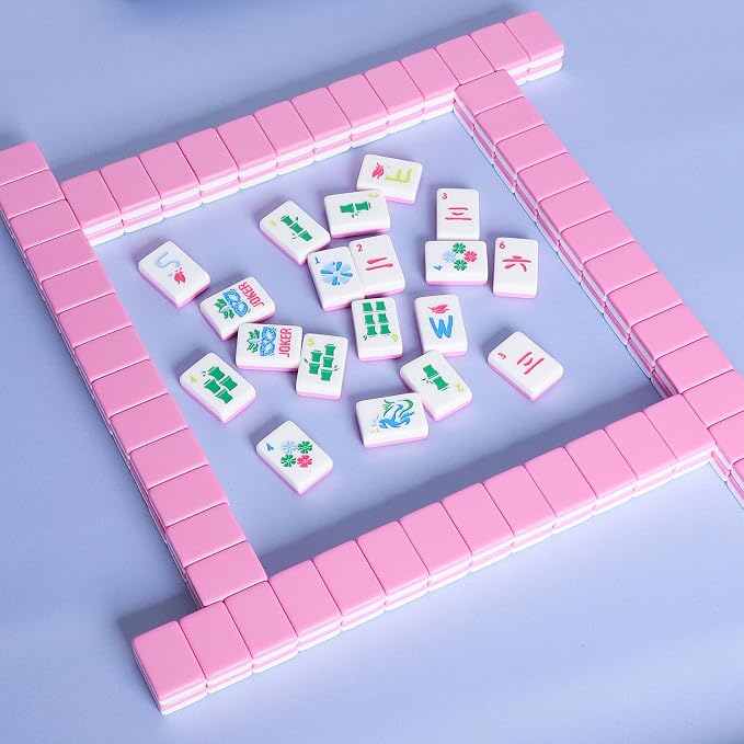 American Mahjong Tile Set with Carrying Bag and Accessories, 160 Acrylic - Image 7