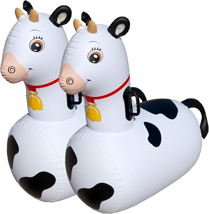 Hearthsong Hop N Go Inflatable Bouncy Cow Riding, Hopping Toys by Hearthsong%C2%AE