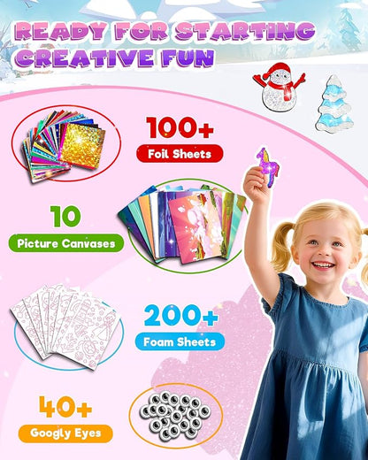 Baobrava Foil Art Fun Kit for Kids - Image 4