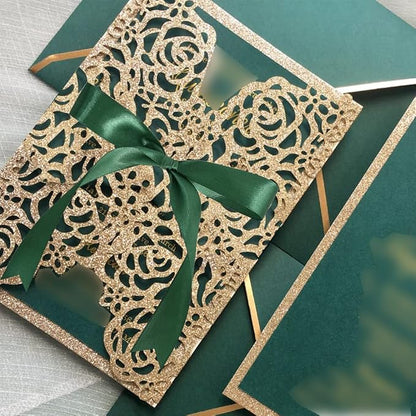TONIFUL 1 Inch x 100yds Christmas Green Satin Ribbon, Thin Solid Color Satin - Image 8