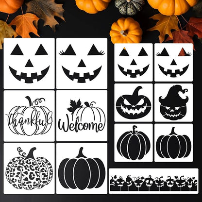 Halloween Stencils Pumpkin Face Stencils Pumpkin Stencil by zosylley