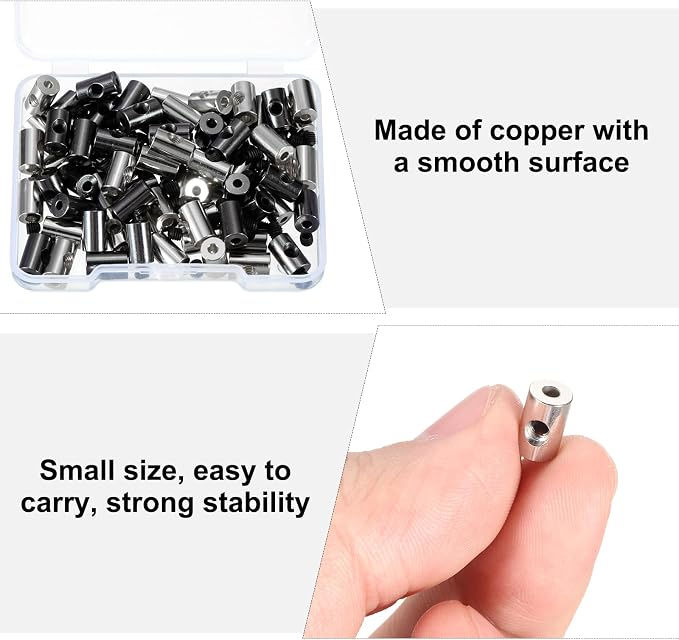MECCANIXITY 70 Pcs Metal Locking Pin Backs, Locking Pin Keepers Clasp 9mm - Image 5