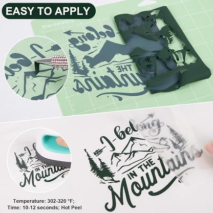 VINYL FROG Heat Transfer Vinyl Roll HTV Vinyl - Image 3