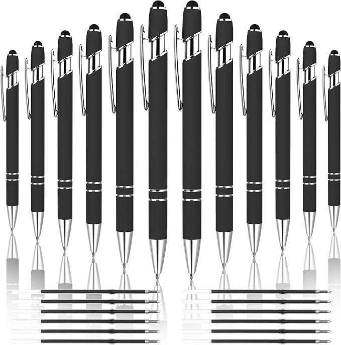12 PCS 2 in 1 Stylus Ballpoint Pen by FIRCRE