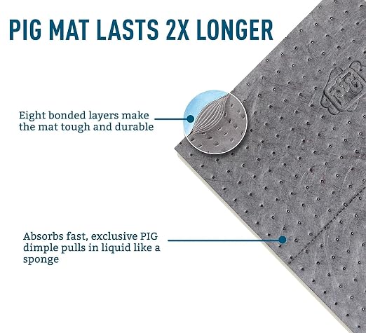 PIG Absorbent Mat Roll for Oil and Other Liquids - Image 5