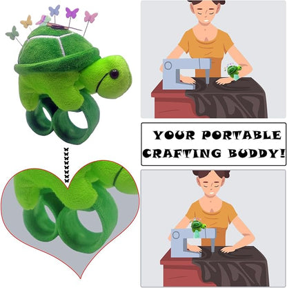 Cute Turtle Wrist Pin Cushion for Sewing - Image 3