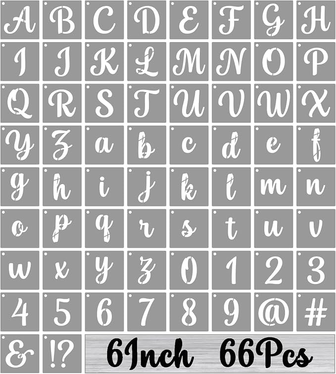 BAMIDELE 6 Inch Alphabet Letter Stencils by BAMIDELE