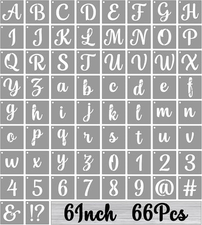 BAMIDELE 6 Inch Alphabet Letter Stencils by BAMIDELE