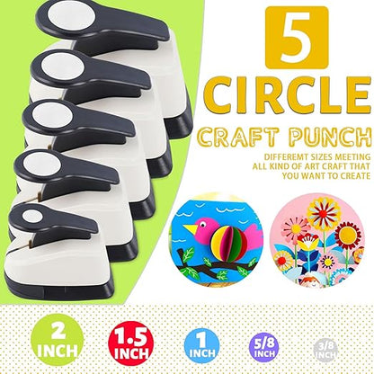 5 Circle Hole Punch, Circle Paper Punch, CirclePunches - Image 3