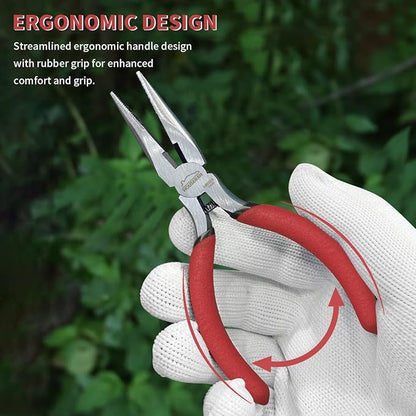 Needle Nose Pliers, 5 Inch, 5 Pack, Long Nose Pliers - Image 5