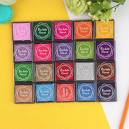 Dizdkizd Finger Craft Ink Pads, 20 Colors Craft Ink Pads - Image 7
