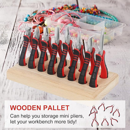 Jewelry Pliers Sets Jewelers Making Tools Kit, Professional 8 piece Mini Wire - Image 5