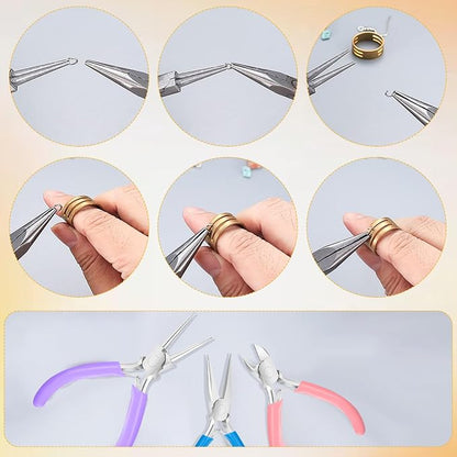 3 Pack Jewelry Pliers Set, Mini Pliers Set - Image 5