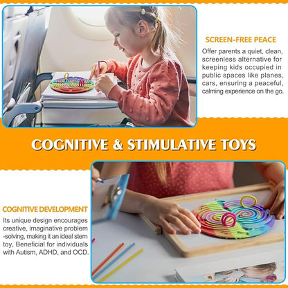 Sensory Activity Board for Kids Toddler Boys, Sensory Fidget Toys for Stress - Image 4
