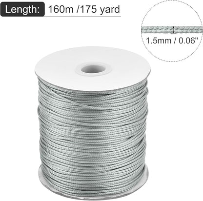 MECCANIXITY Waxed Cord 1.5mm Waxed Polyester Cord 175 Yard Wax String - Image 2