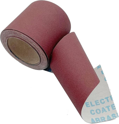 180 Grit Emery Cloth Roll, 4.5 Inch Wide 32.8 Ft Long Abrasive Sandpaper Rolls - Image 4