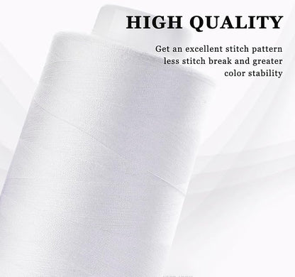 Serger Thread 4 Cones 3000 Yards Each Spool All Purpose Polyester Thread 40S/2 - Image 4