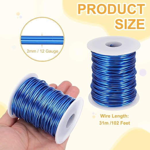 uxcell 12 Gauge / 2mm Anodized Aluminum Wire - Image 2